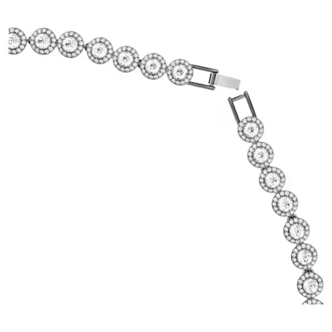 Swarovski Una Angelic Necklace - White/Rhodium