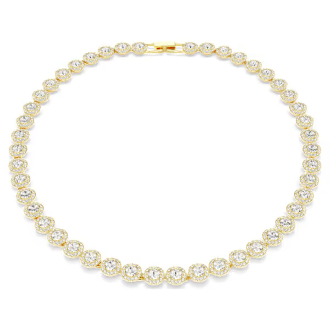 Swarovski Una Angelic Tennis Necklace - White/Gold