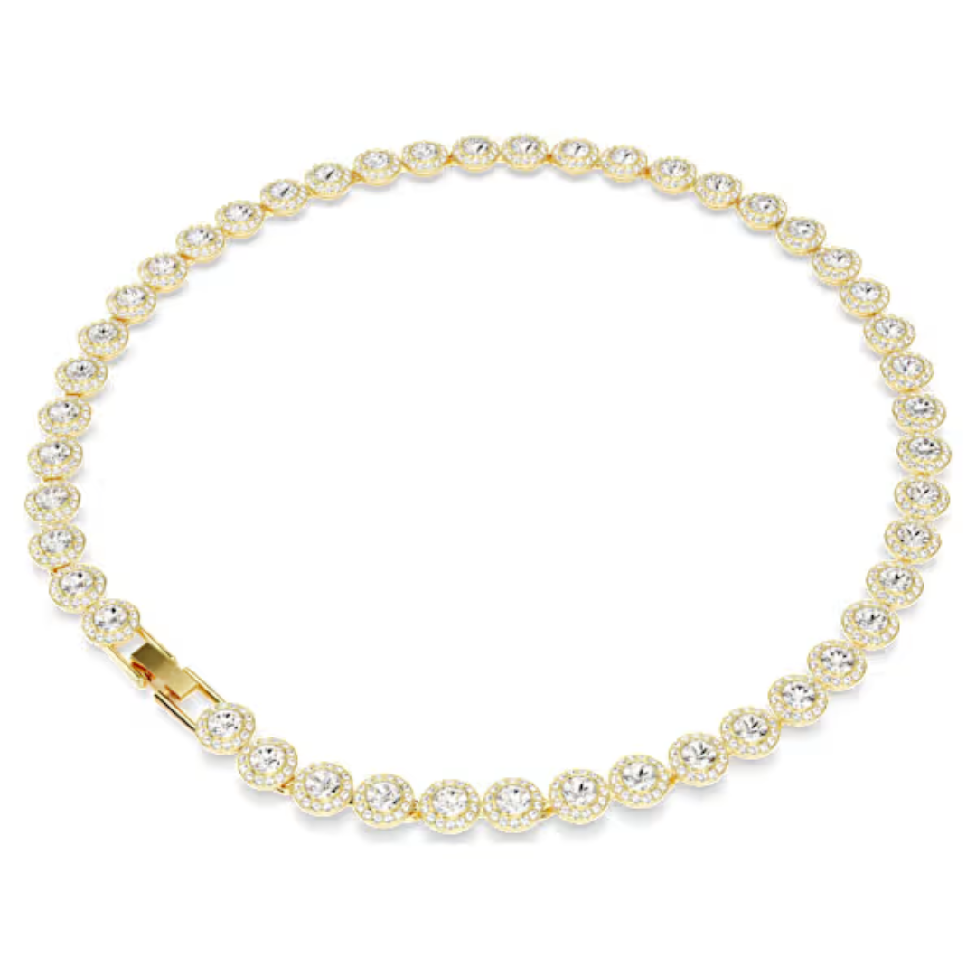 Swarovski Una Angelic Tennis Necklace - White/Gold