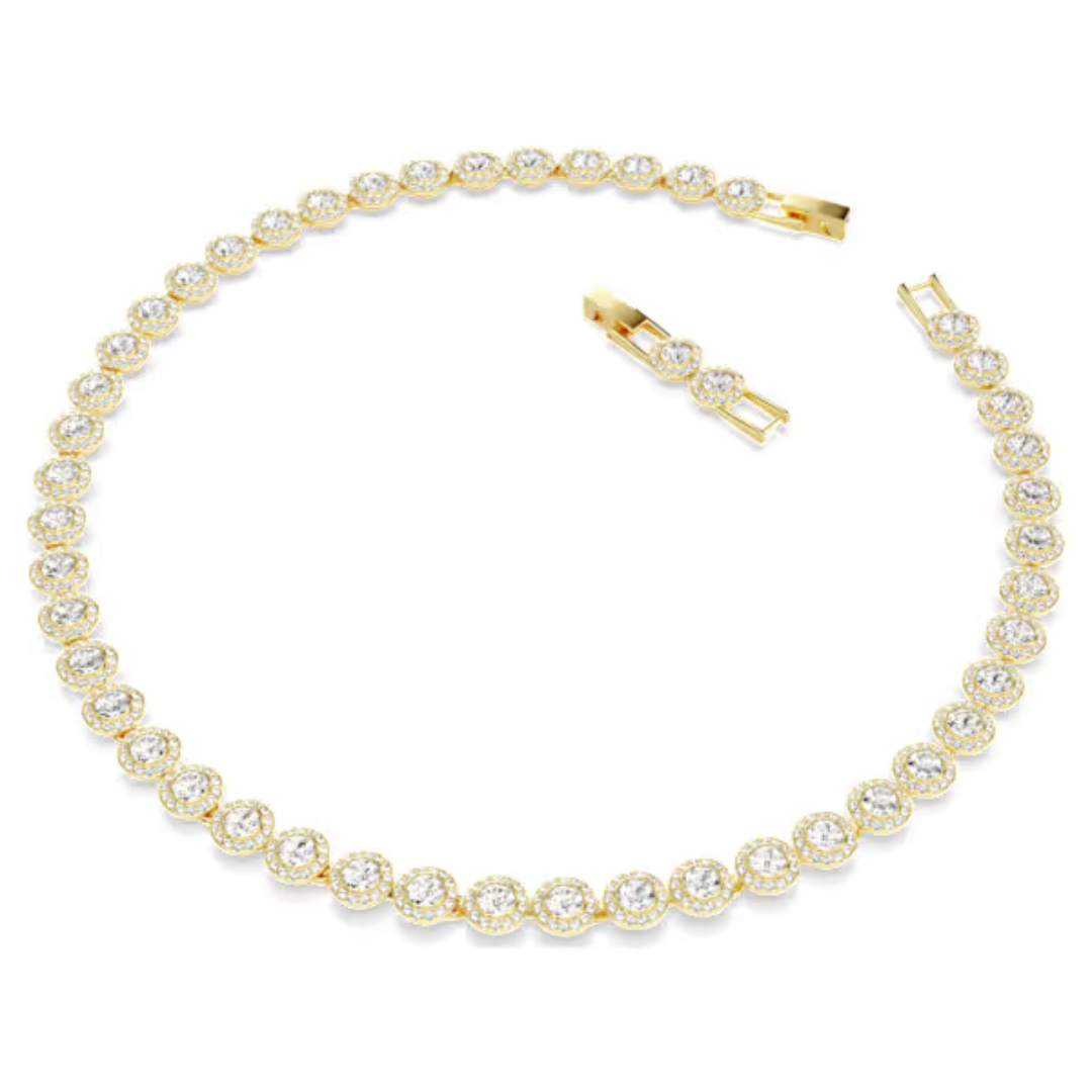 Swarovski Una Angelic Tennis Necklace - White/Gold