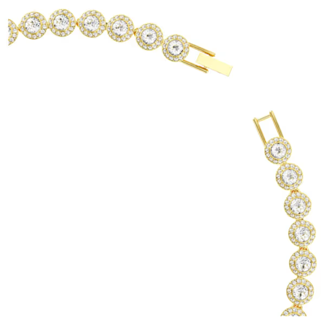 Swarovski Una Angelic Tennis Necklace - White/Gold