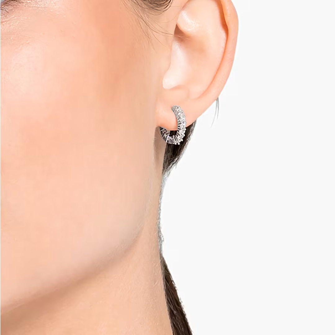 Swarovski Vittore Hoop Earrings - Silver