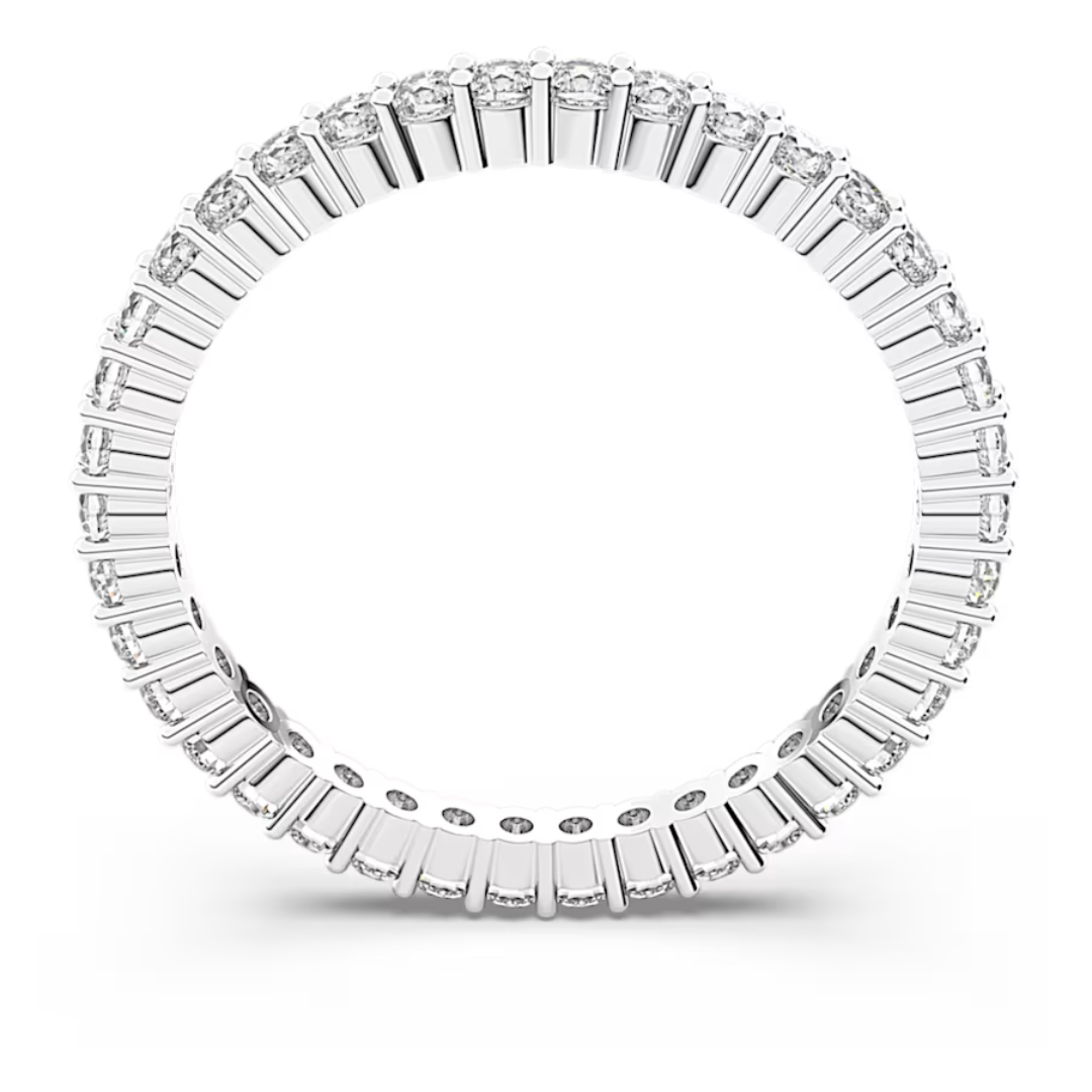 Swarovski Vittore Round Ring - Silver & Crystal — The Cottage