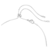Mixed cuts, White, Rhodium plated Swarovski Constella Necklace