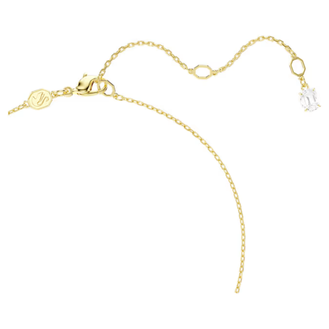 Swarovski Mesmera Necklace Heart, White, Gold-tone plated