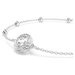 Round cut, White, Rhodium plated Swarovski Una Angelic Bracelet