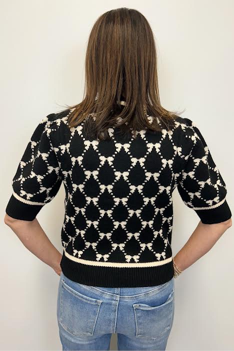 THML Short Sleeve Bow Sweater