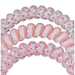 pink hairtie on white background