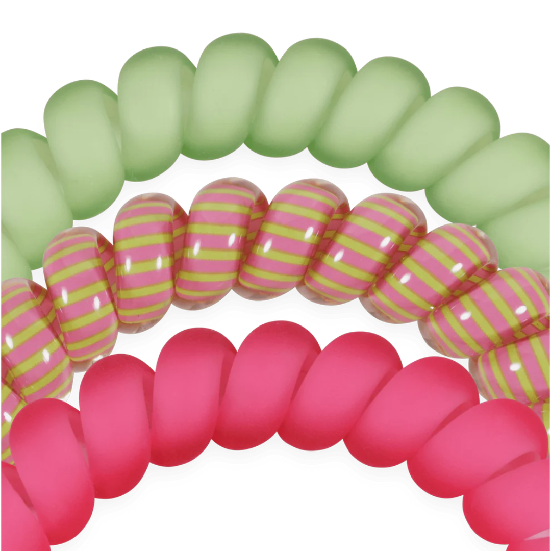 hairties against white background