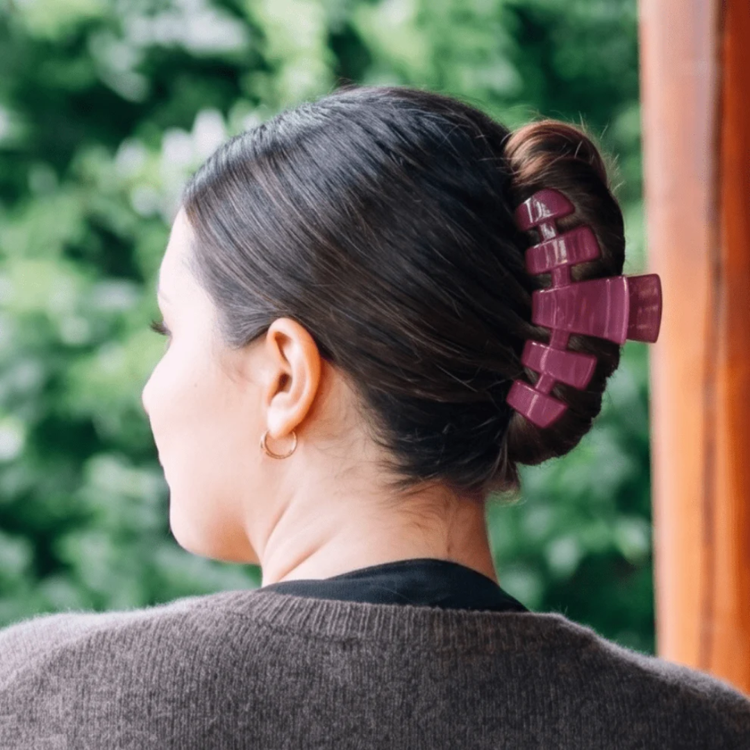 Teleties Classic Hair Clip - Mulberry