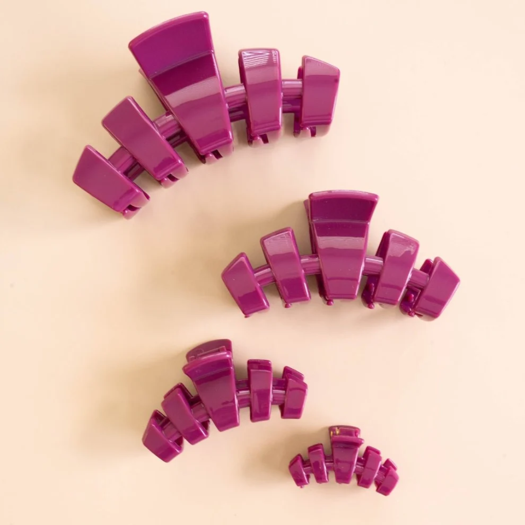 Teleties Classic Hair Clip - Mulberry