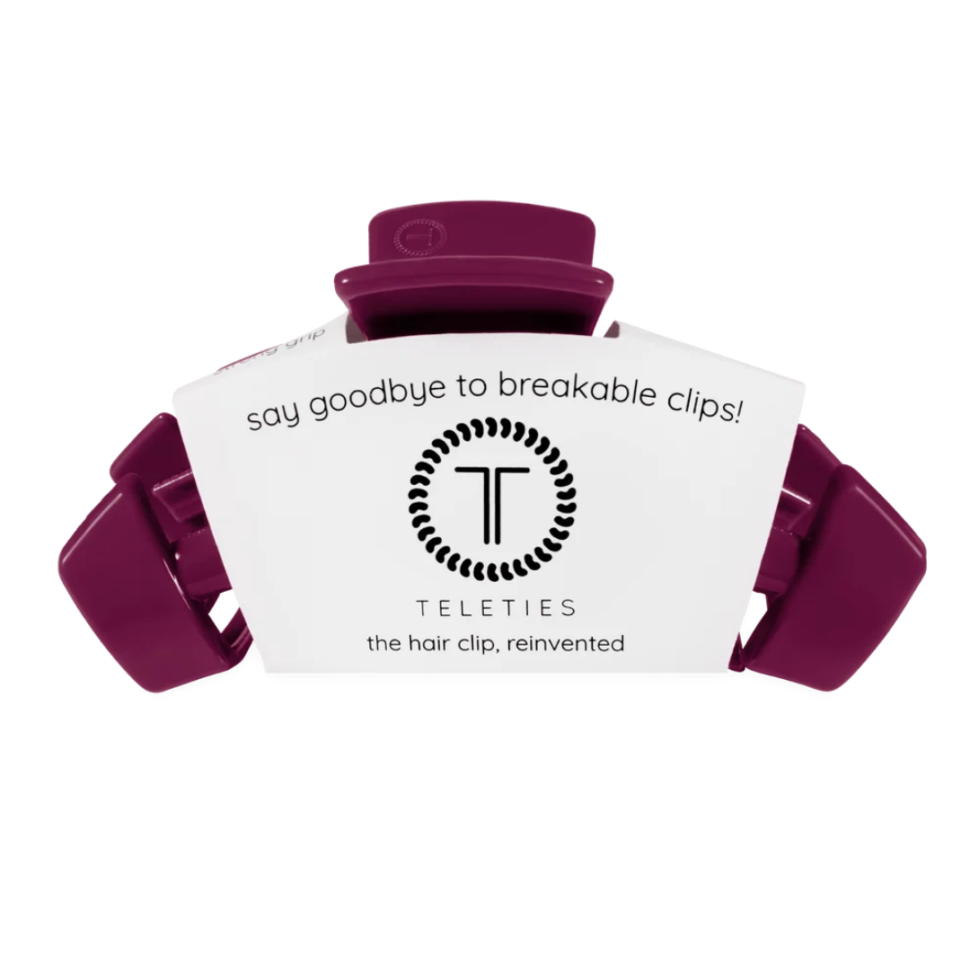 Teleties Classic Hair Clip - Mulberry