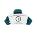 Teleties Classic Hair Clip - Teal With It