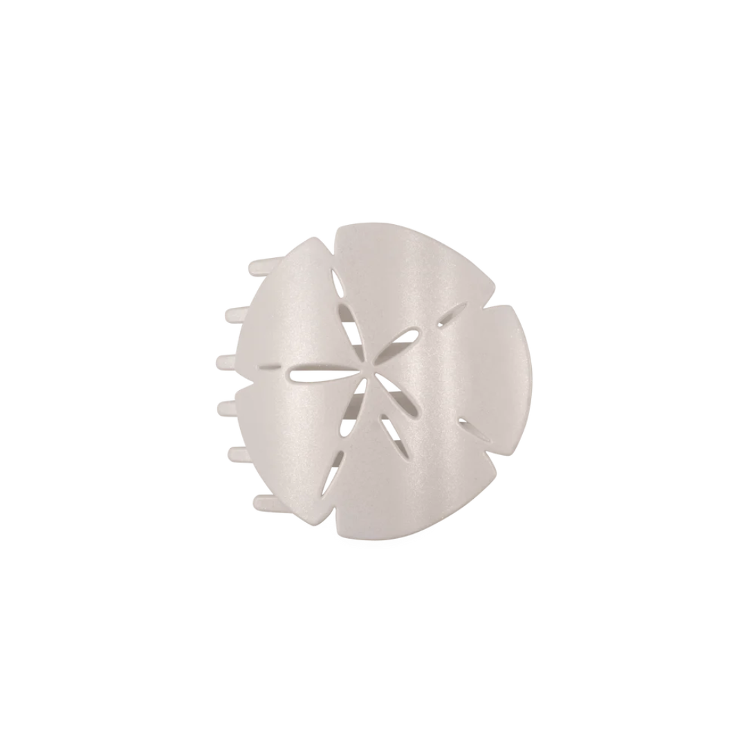White plastic component on a white background