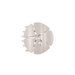 White plastic component on a white background