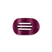 Teleties Flat Round Hair Clip - Mulberry
