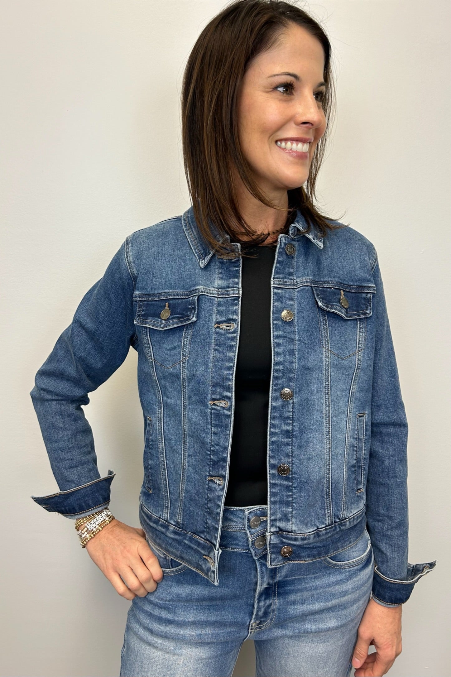 Tribal Eco Friendly Classic Denim Jacket - Dark Vintage