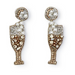 Two's Company Hand Beaded Bubbly Earrings - The Cottage