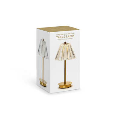 Two's Company LED Table Lamp w/ Acrylic Shade - The Cottage