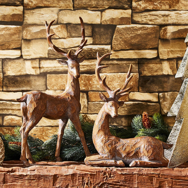 Two's Company Resin Stylized Deer - The Cottage