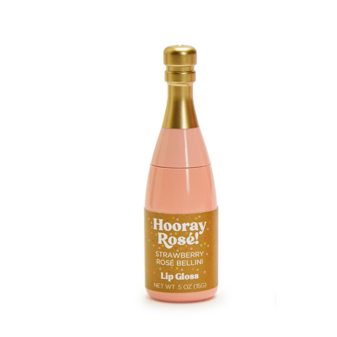 Two's Company Rose Champagne Bottle Lip Gloss