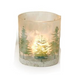 Two's Company Winter Forest Frosted Candleholders - The Cottage