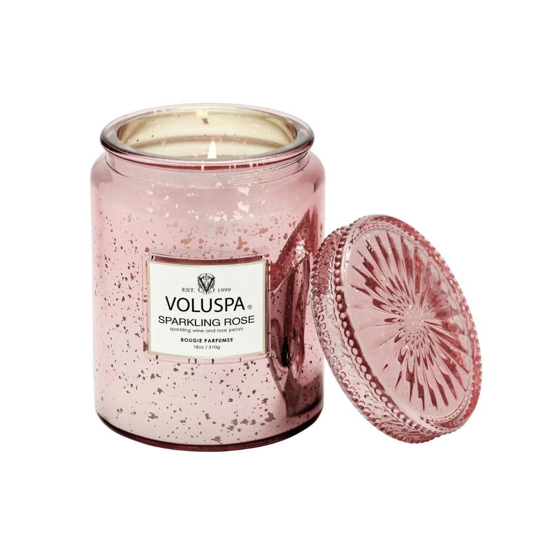 Voluspa Large Jar Candle - Sparkling Rose