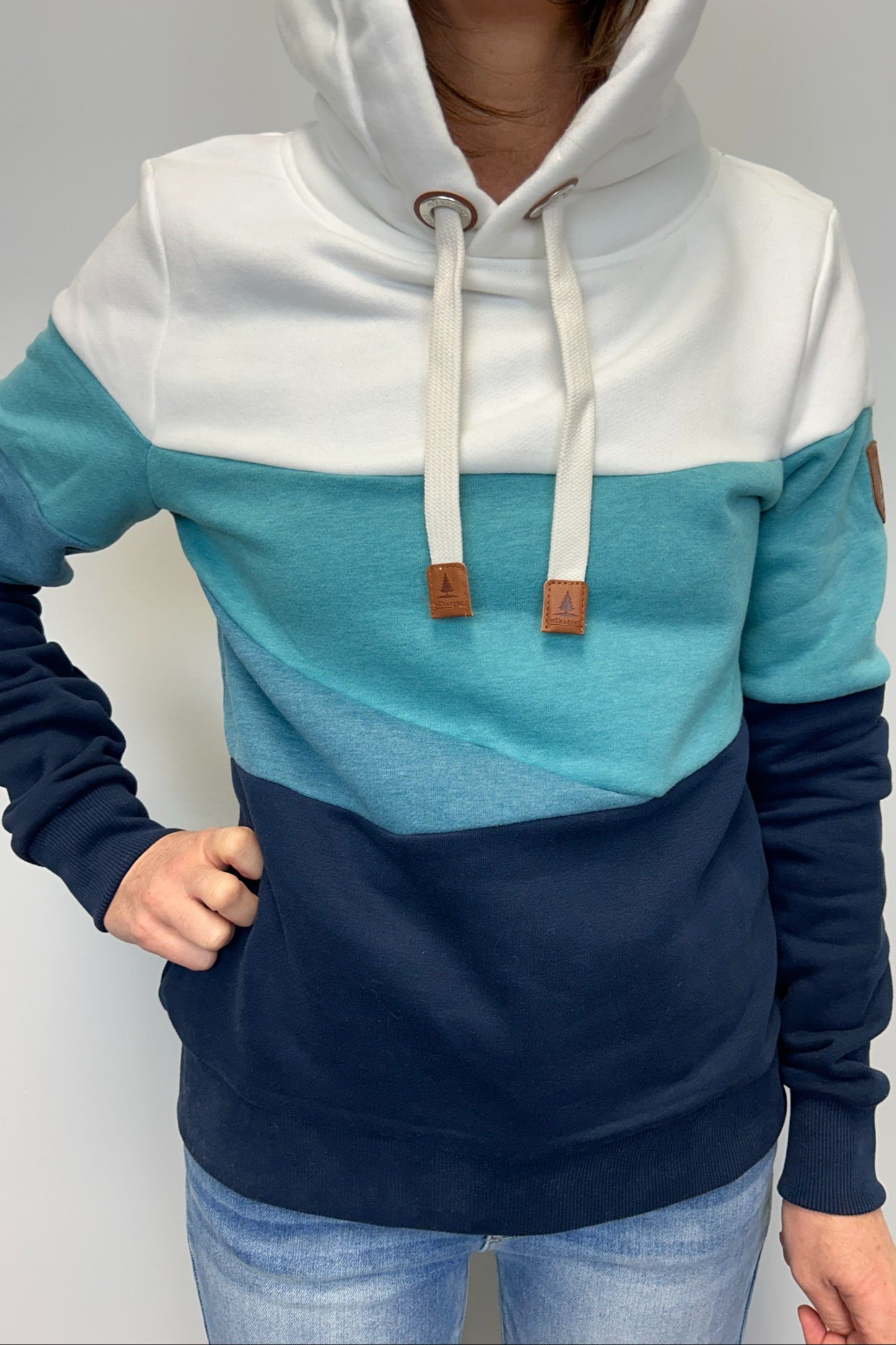 Wanakome Horizon Hoodie - Oxford Blue Mix