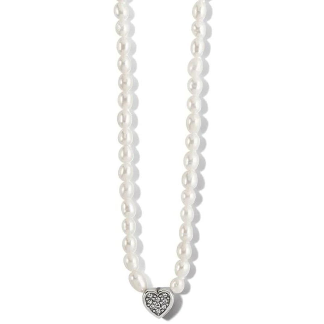 Brighton Meridian Zenith Heart Pearl Necklace