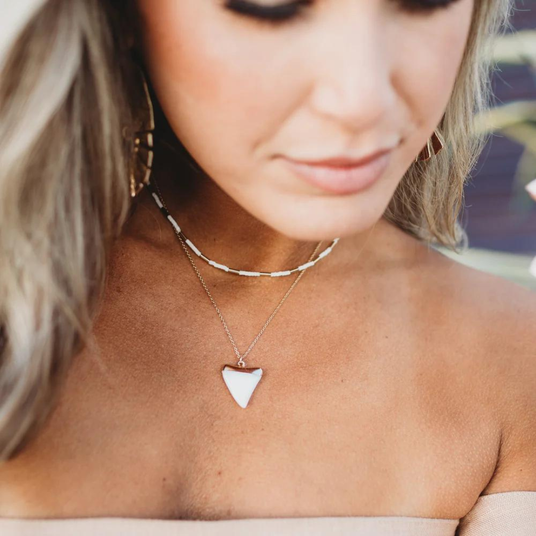 Leslie Curtis Ace Shark Tooth Necklace