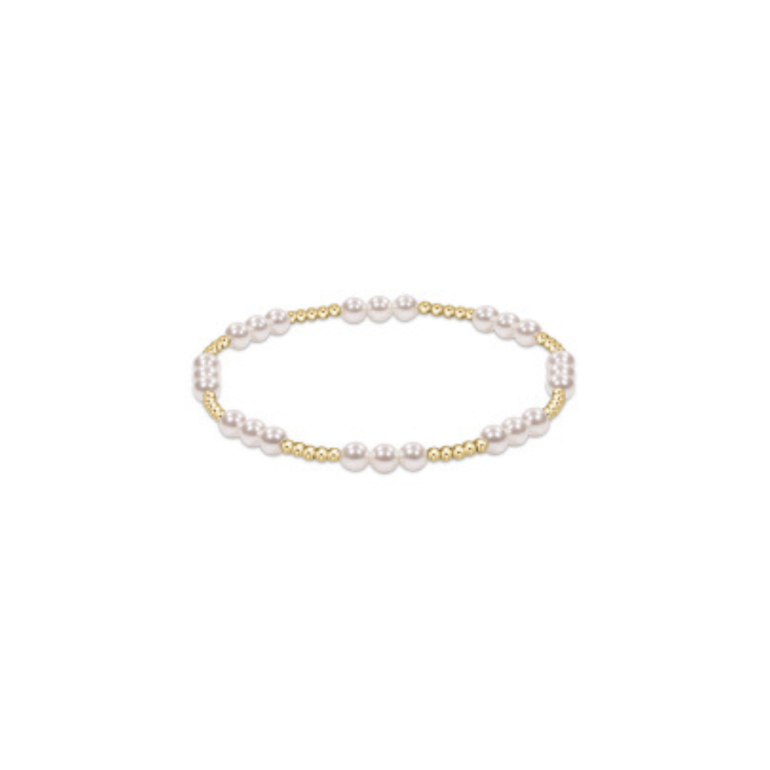 Enewton Classic Joy Pattern 4mm Bead Bracelet - Pearl