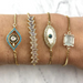 Nikki Smith Liv Mint Amazonite Slider Bracelet - Gold - The Cottage