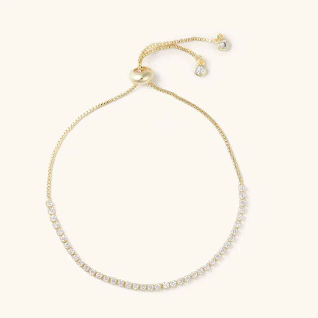 Nikki Smith Siena Diamond Chain Slider Bracelet - Gold