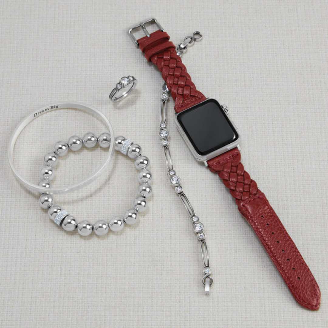 Brighton Sutton Braided Apple Watch Band - Chili Pepper - The Cottage