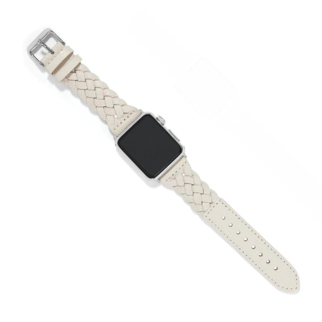 Brighton Sutton Braided Apple Watch Band - White