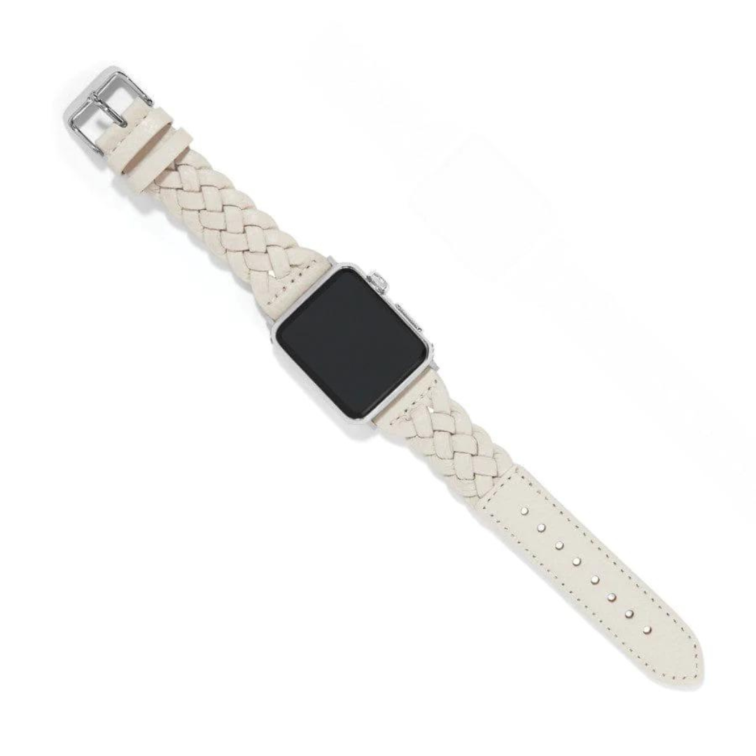 Brighton Sutton Braided Apple Watch Band - White - The Cottage