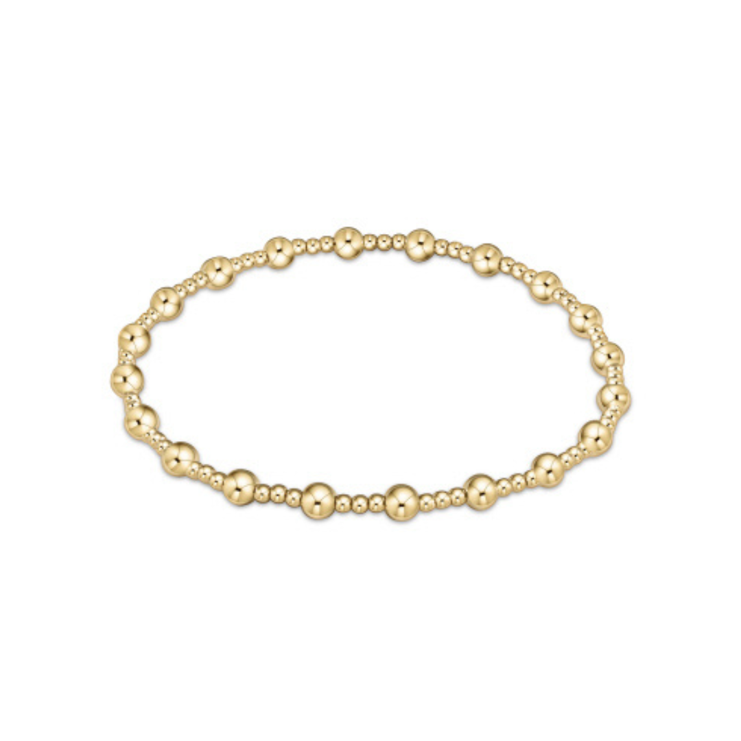 Enewton Gold Classic Sincerity Pattern Bead Bracelet