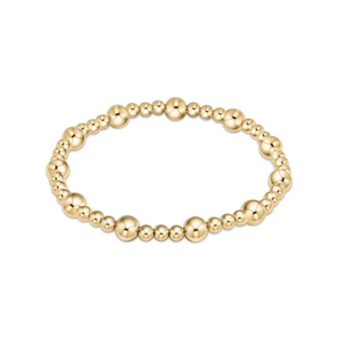 Enewton Gold Classic Sincerity Pattern Bead Bracelet