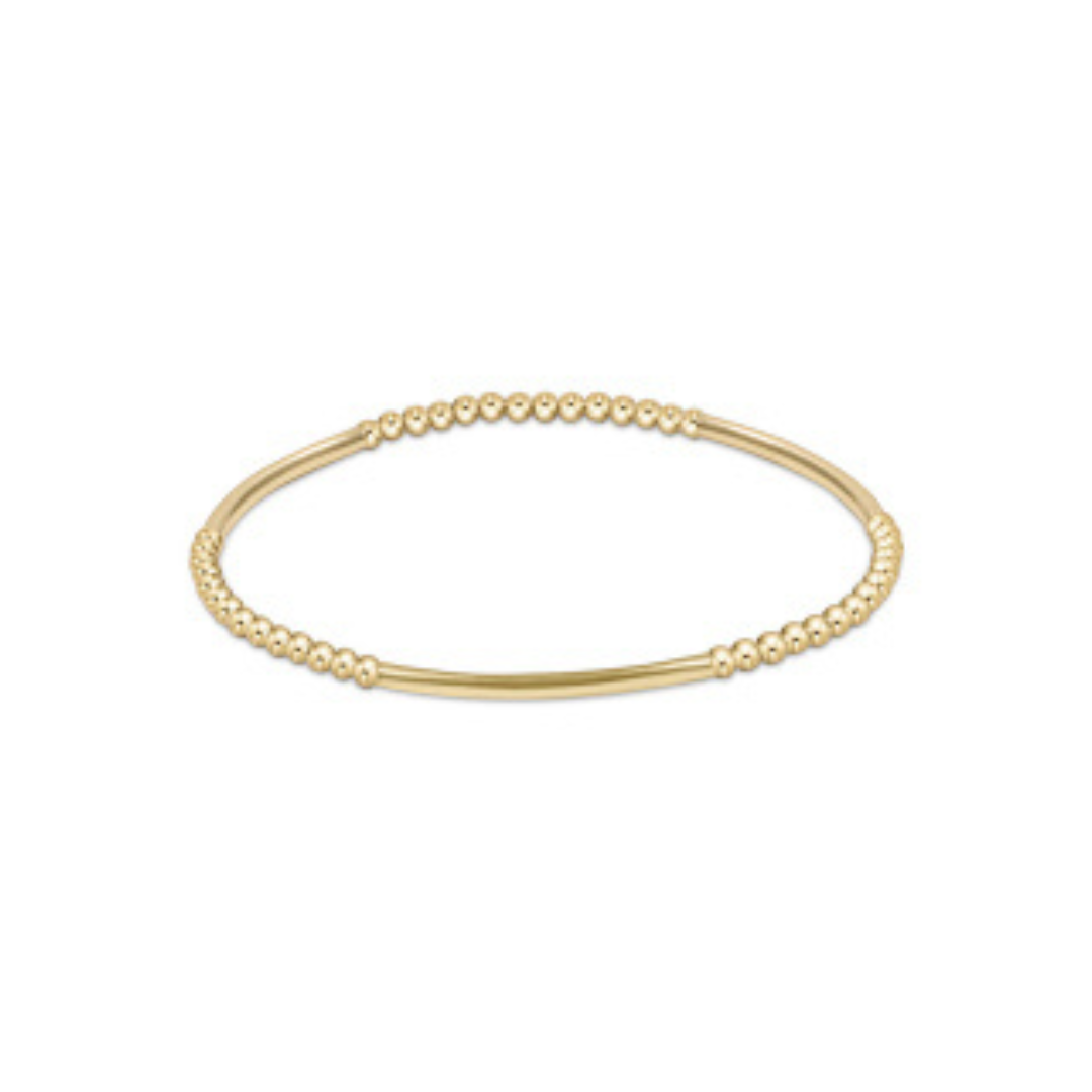 Enewton Bliss Bar Gold Pattern Bead Bracelet