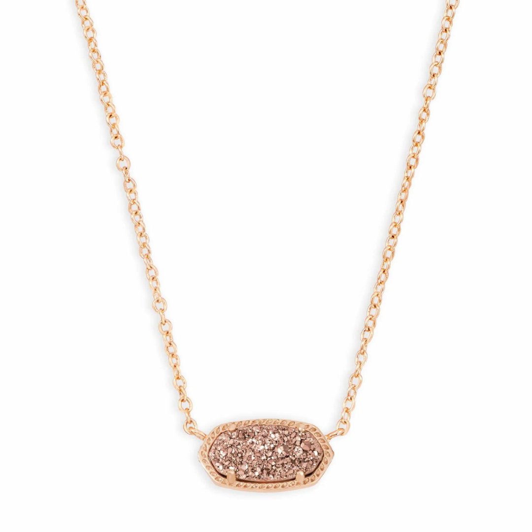 Kendra Scott Elisa Drusy Necklace - Rose Gold