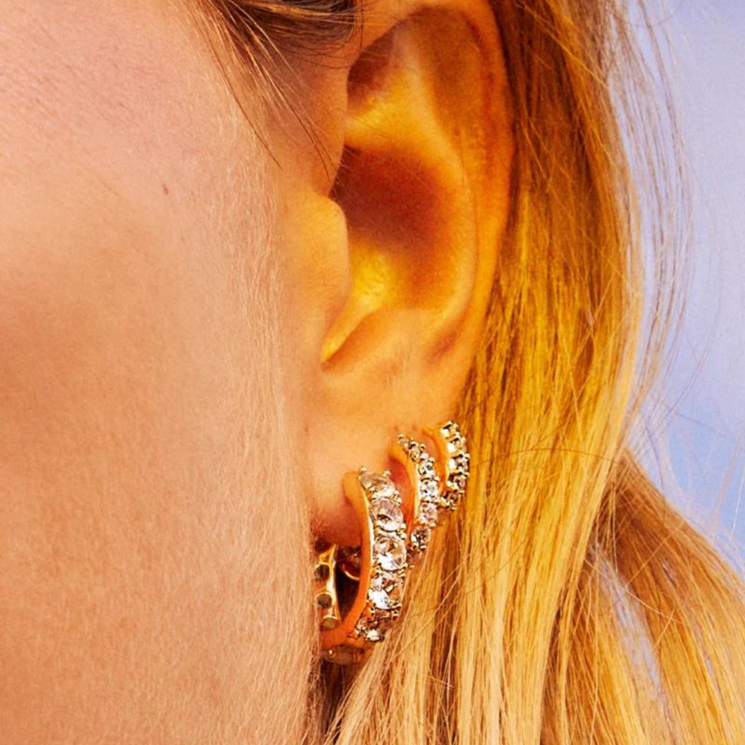Kendra Scott Addison Crystal Single Huggie Earring