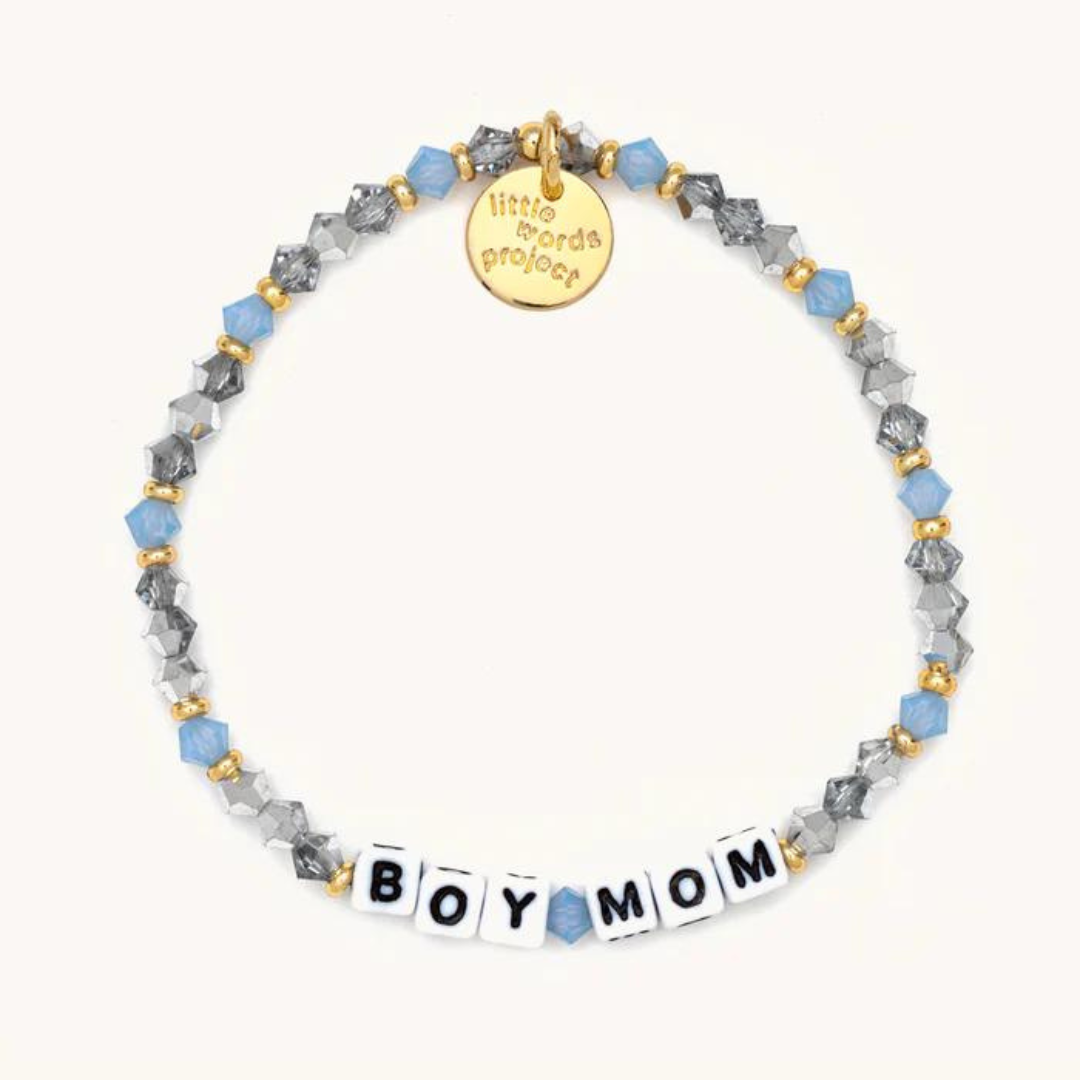 Little Words Project Cornflower Bead Bracelet - Boy Mom
