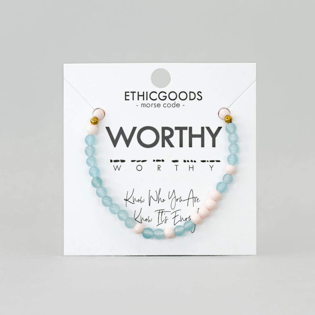 Ethic Goods Morse Code Bracelet - Worthy