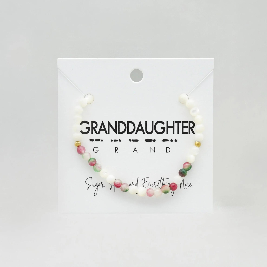Ethic Goods Morse Code Bracelet - Granddaughter