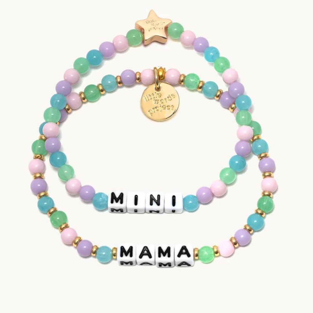 Little Words Project Cutie Pie Bead Bracelets - Mama & Mini