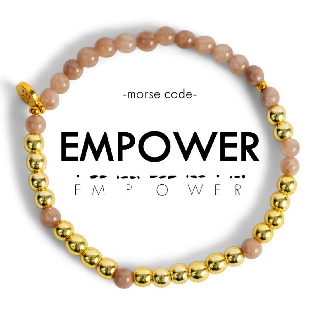 Ethic Goods Gold Morse Cold Bracelet - Empower