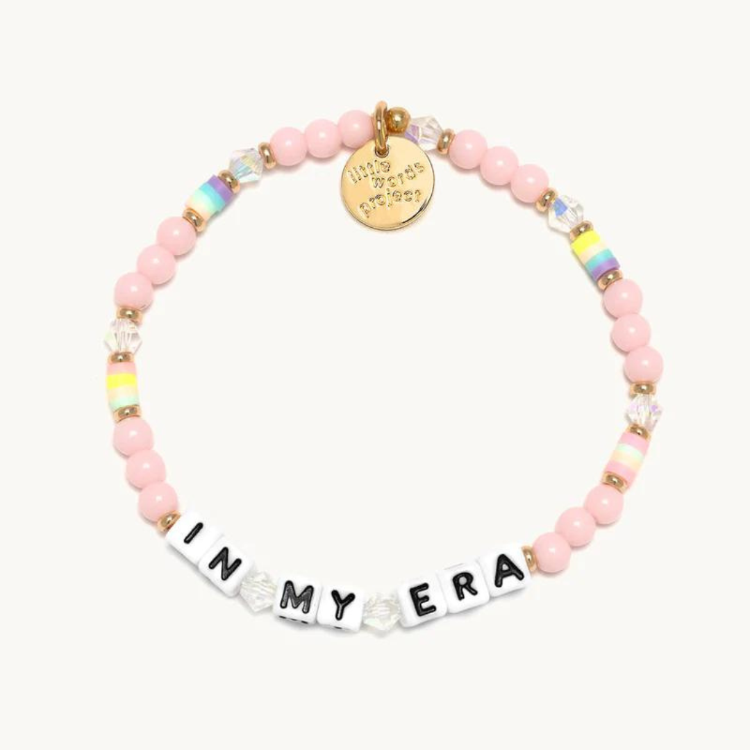 Little Words Project Pink Frosting Bead Bracelet - In My Era