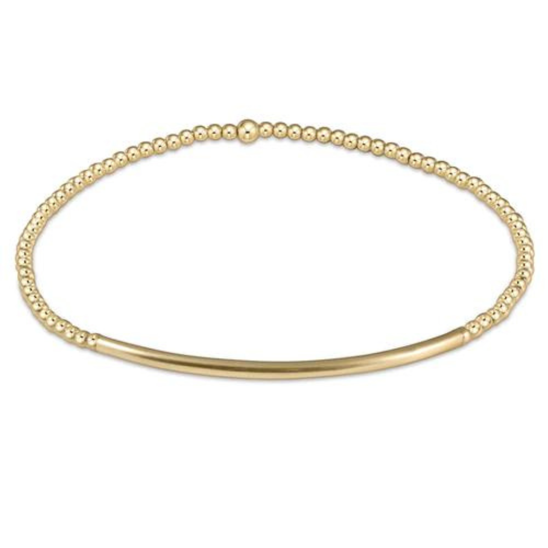 Enewton Bliss Bar Gold Pattern Bead Bracelet