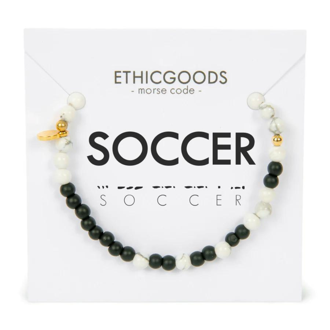 Ethic Goods Morse Code Bracelet - Soccer