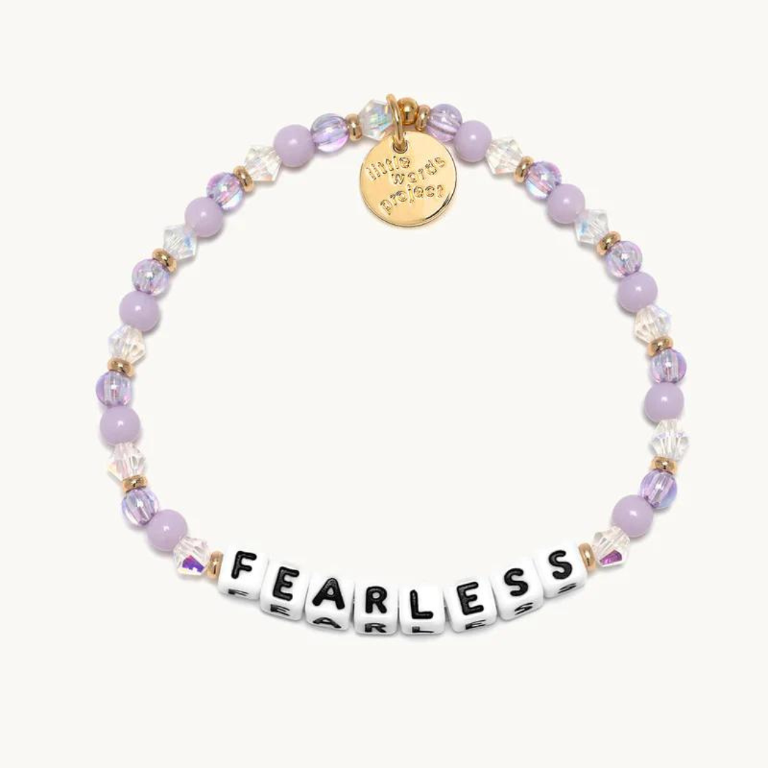 Little Words Project Purple Haze Bead Bracelet - Fearless